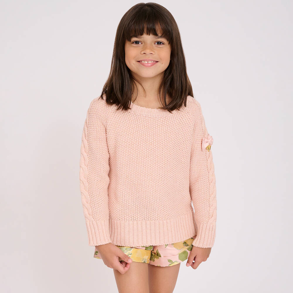 Pink hotsell bow jumper