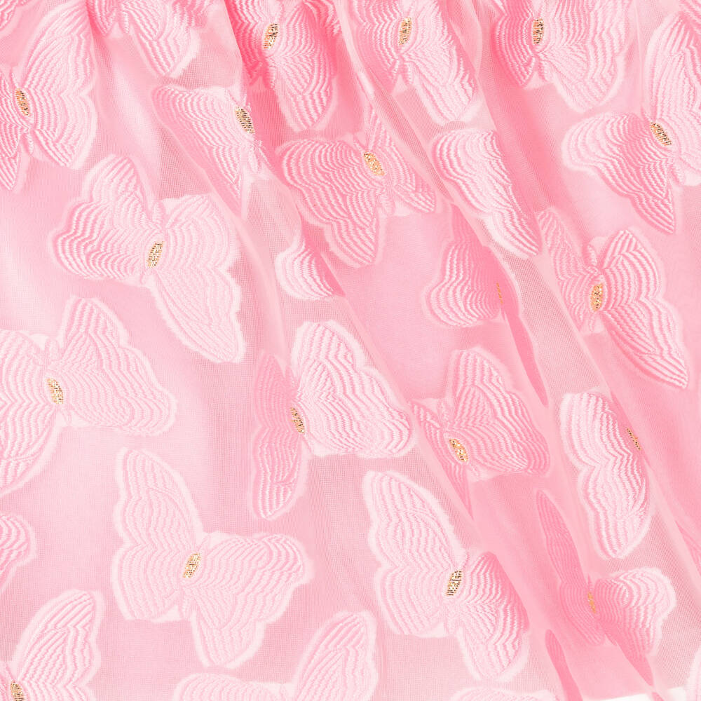 Angel's Face-Girls Pink Butterfly Jacquard Skirt | Childrensalon Outlet