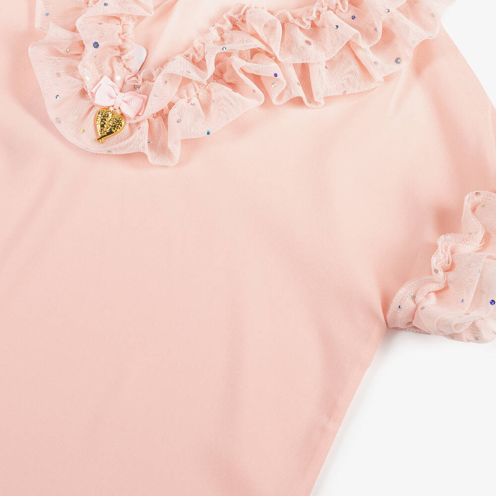 Angel's Face-Girls Pink Chiffon Sequinned Kaftan | Childrensalon Outlet