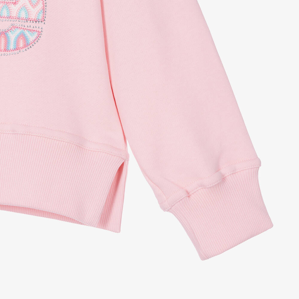 Angel's Face-Girls Pink Cotton Love Sweatshirt | Childrensalon Outlet