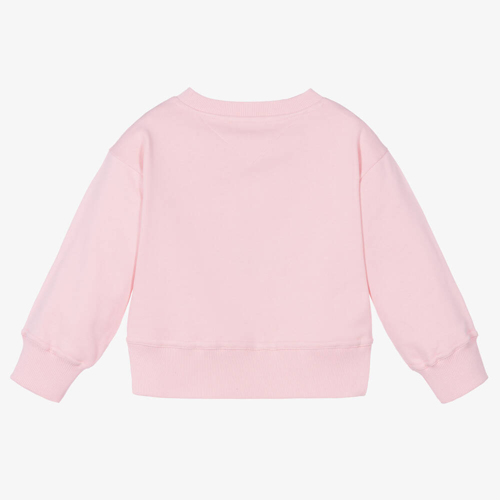 Angel's Face-Girls Pink Cotton Love Sweatshirt | Childrensalon Outlet