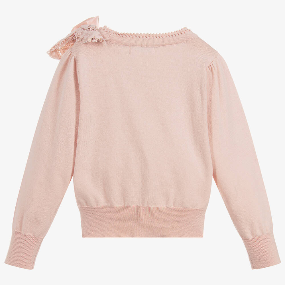 Angel's Face-Girls Pink Cotton Sweater | Childrensalon Outlet