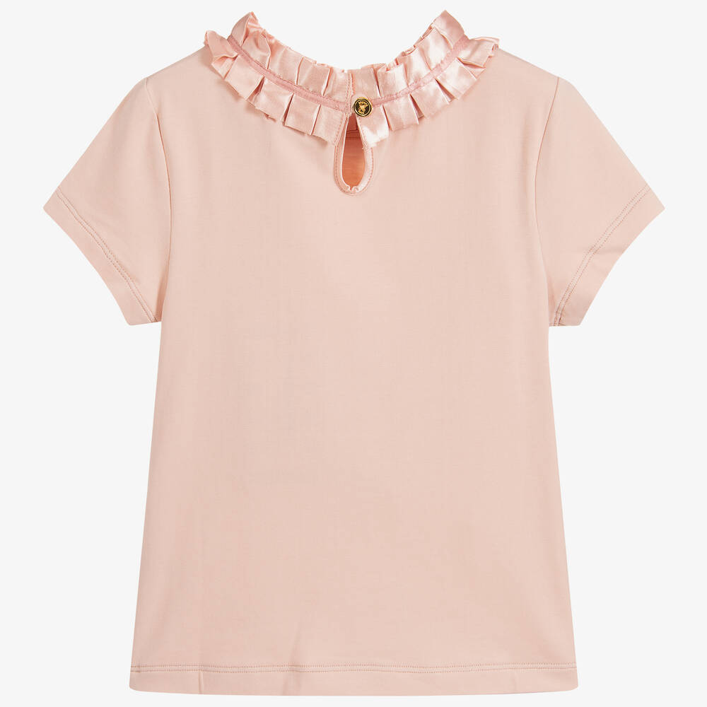 Angel's Face-Топ из хлопка розового цвета для девочек | Childrensalon Outlet