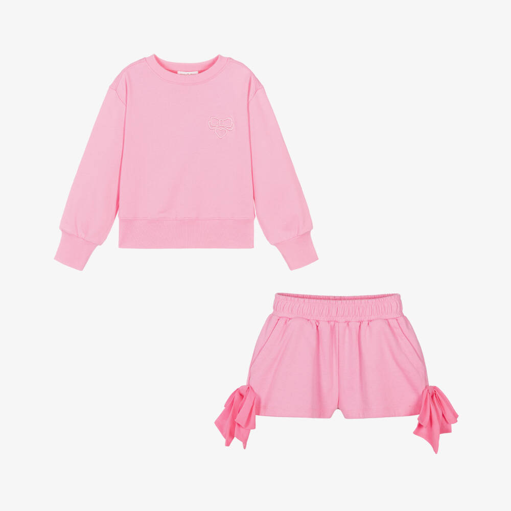 Angel's Face-Girls Pink Cozy Cotton Duo | Childrensalon Outlet