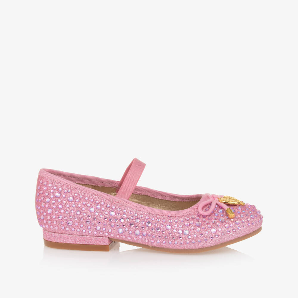 Angel's Face-Girls Pink Diamanté Ballerina Shoes | Childrensalon Outlet