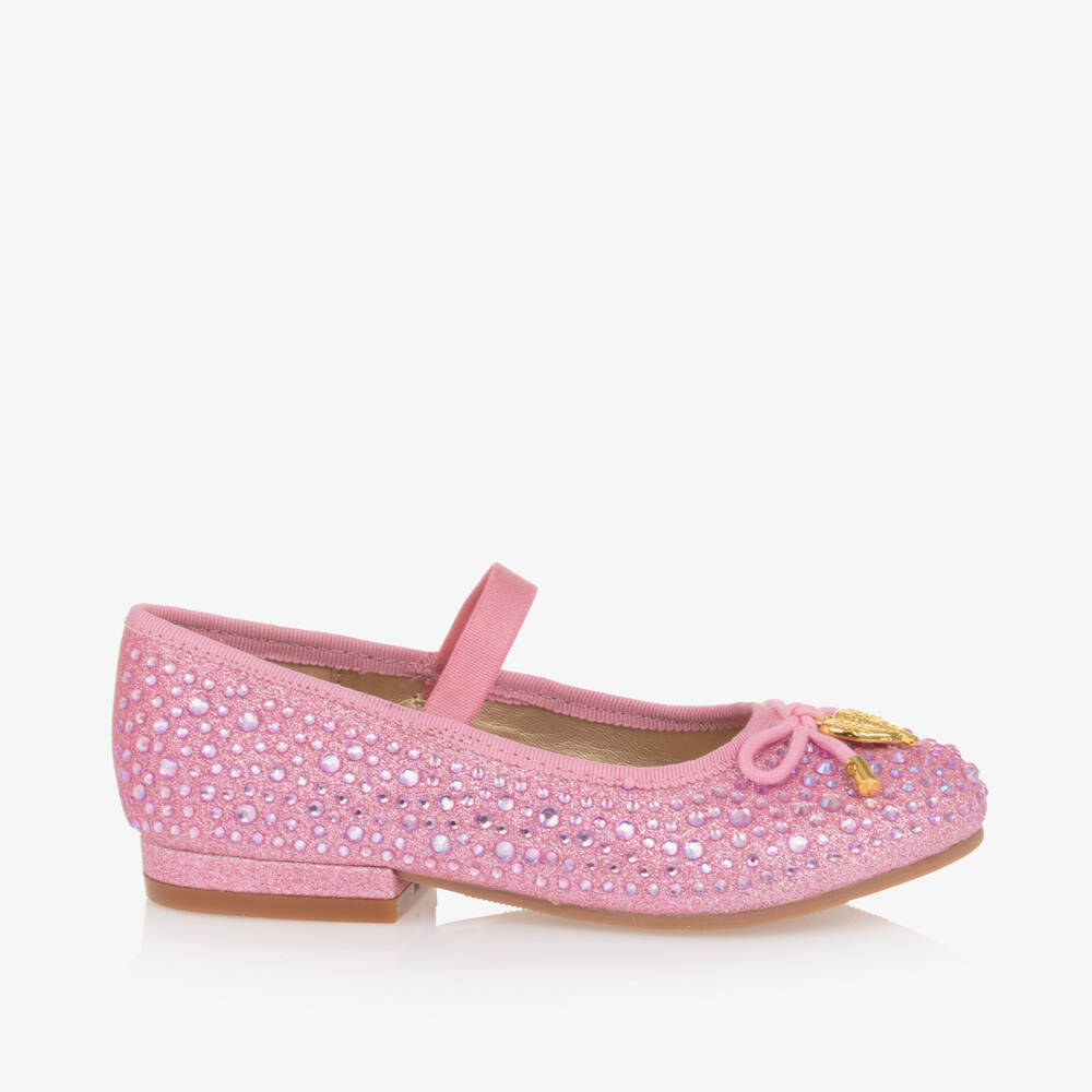 Angel's Face-Girls Pink Diamanté Ballerina Shoes | Childrensalon Outlet