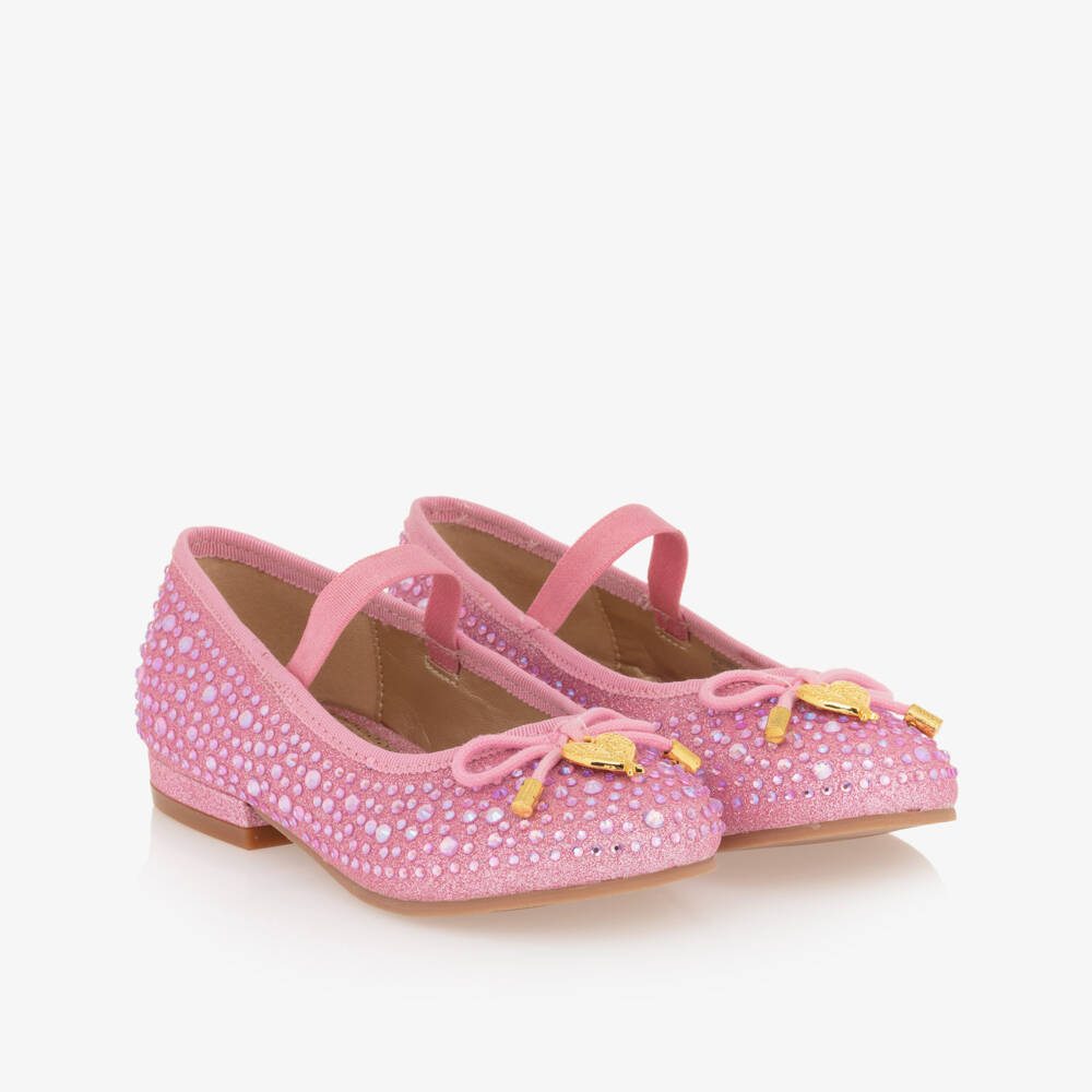 Angel's Face-Блестящие розовые балетки для девочек | Childrensalon Outlet