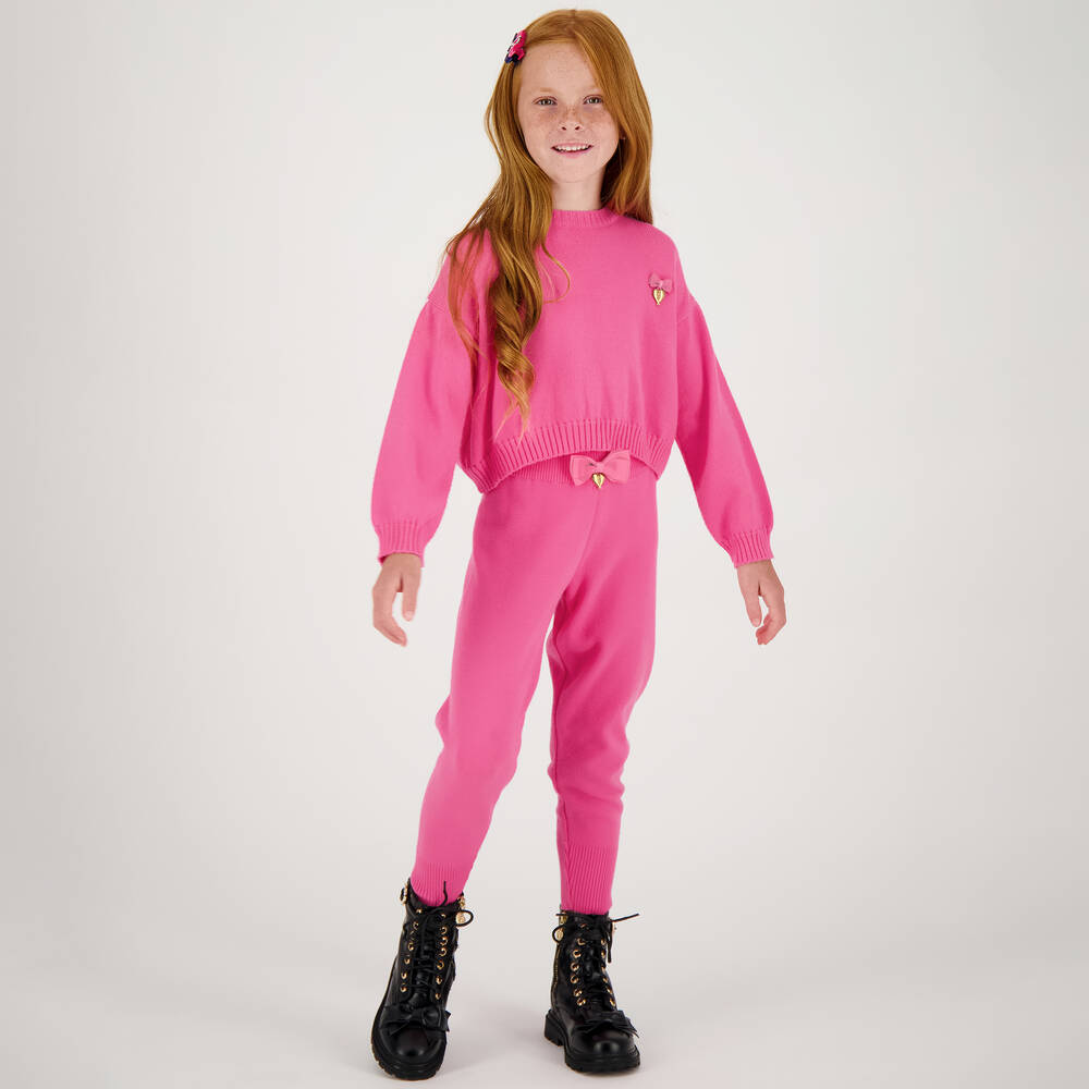 Angel's Face-Girls Pink Diamanté Wings Sweater | Childrensalon Outlet