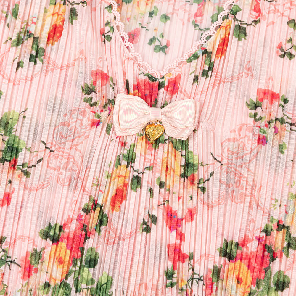 Angel's Face-قَفْطان بطبعة ورود لون زهري للبنات | Childrensalon Outlet