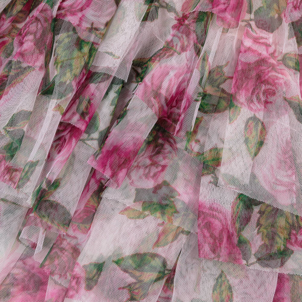 Angel's Face-Юбка из розового тюля с цветочным узором для девочек | Childrensalon Outlet