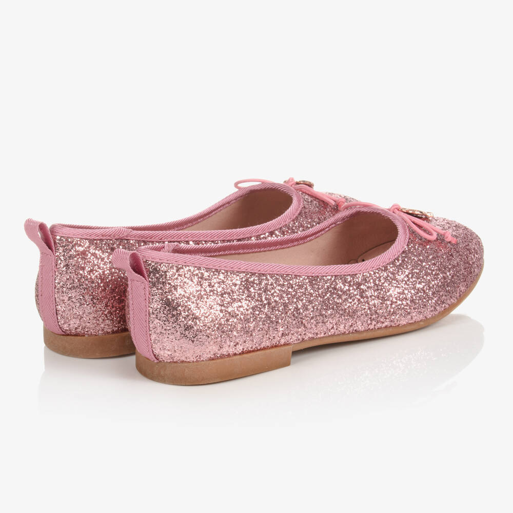 Angel's Face-Girls Pink Glitter Ballerina Pumps | Childrensalon Outlet