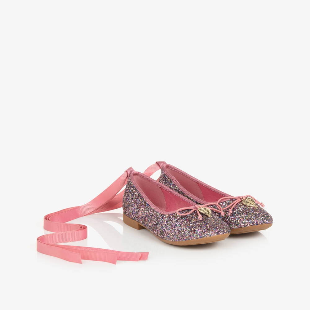 Angel's Face-Girls Pink Glitter Ballerina Shoes | Childrensalon Outlet