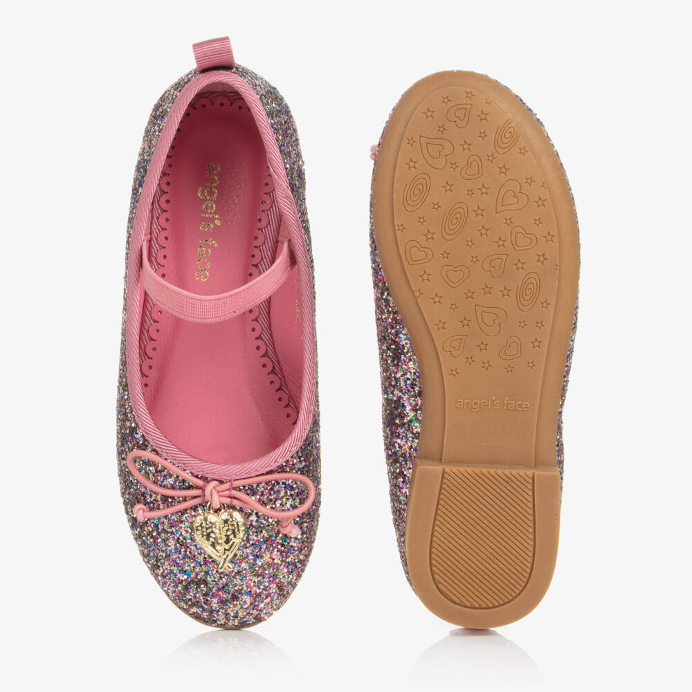 Angel's Face-Girls Pink Glittery Ballerina Shoes | Childrensalon Outlet