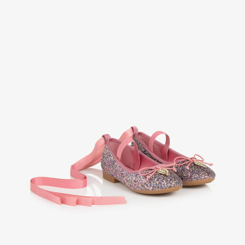 Angel's Face-Girls Pink Glittery Ballerina Shoes | Childrensalon Outlet