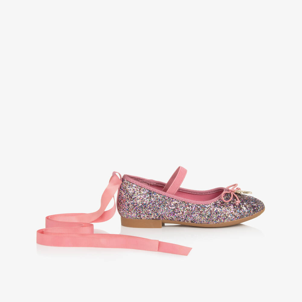 Angel's Face-Girls Pink Glittery Ballerina Shoes | Childrensalon Outlet