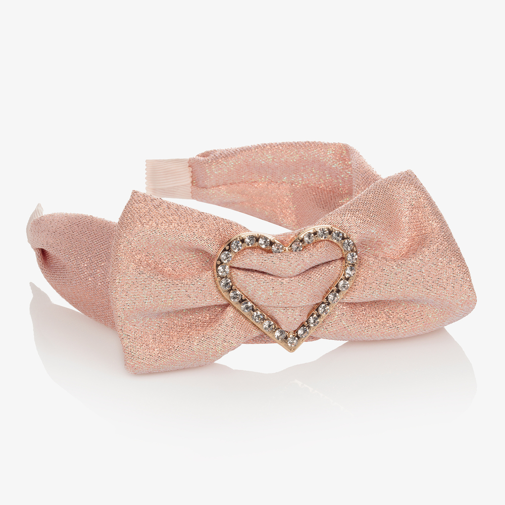 Angel's Face-Girls Pink Heart Hairband | Childrensalon Outlet