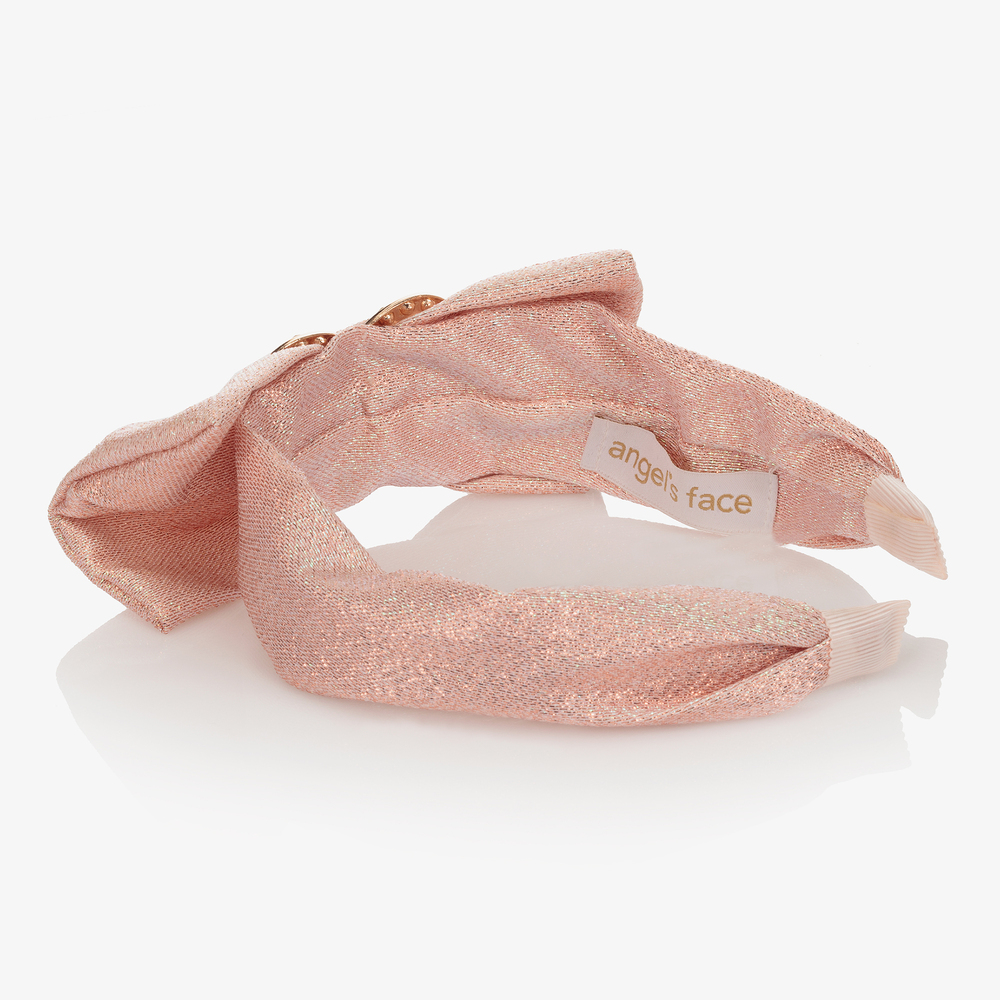 Angel's Face-Girls Pink Heart Hairband | Childrensalon Outlet