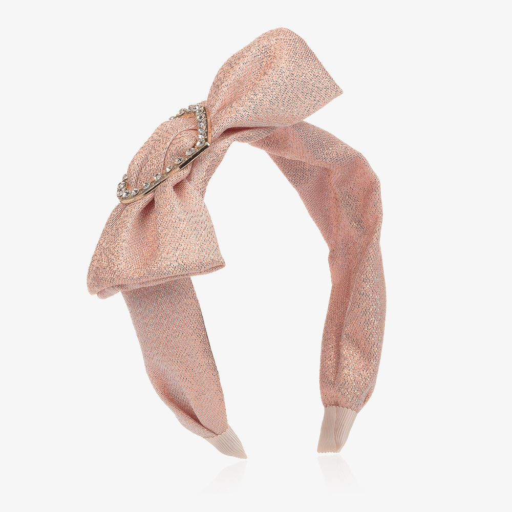 Angel's Face - Girls Pink Heart Hairband | Childrensalon