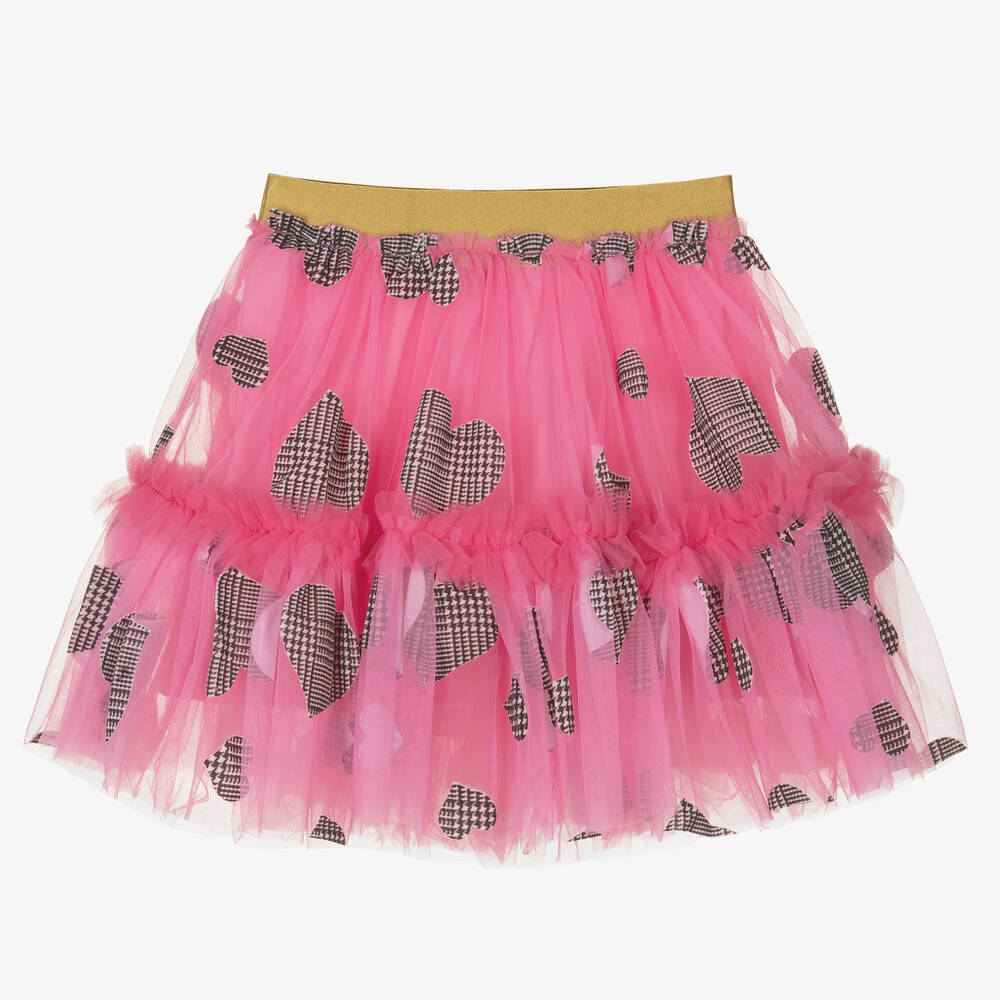 Angel's Face-Girls Pink Heart Print Tutu Skirt | Childrensalon Outlet
