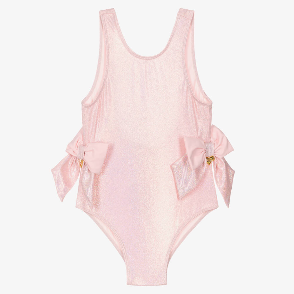 Angel's Face-Купальник розовый металлик для девочек | Childrensalon Outlet