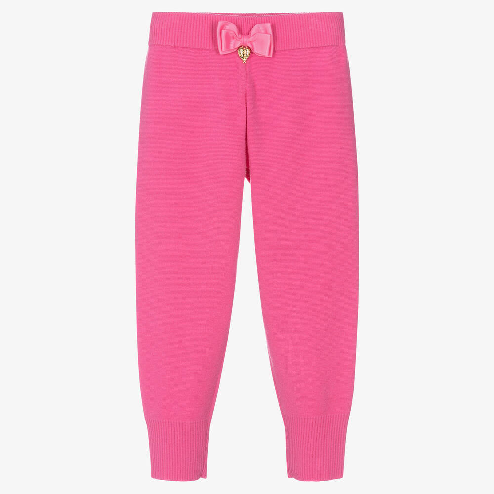 Angel's Face-Girls Pink Knitted Joggers | Childrensalon Outlet