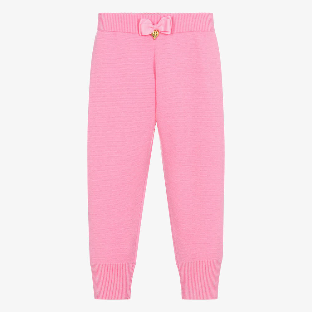 Angel's Face-Girls Pink Knitted Joggers | Childrensalon Outlet
