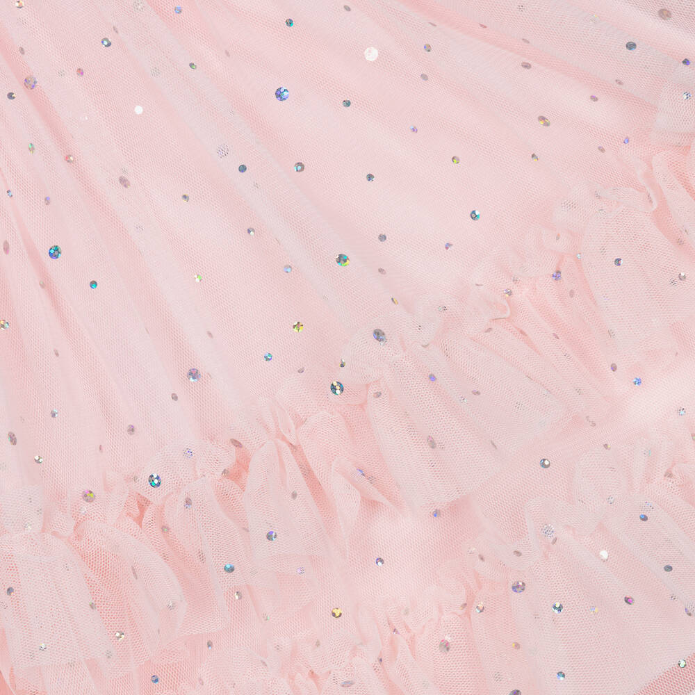 Angel's Face-Girls Pink Midi Tulle Skirt | Childrensalon Outlet