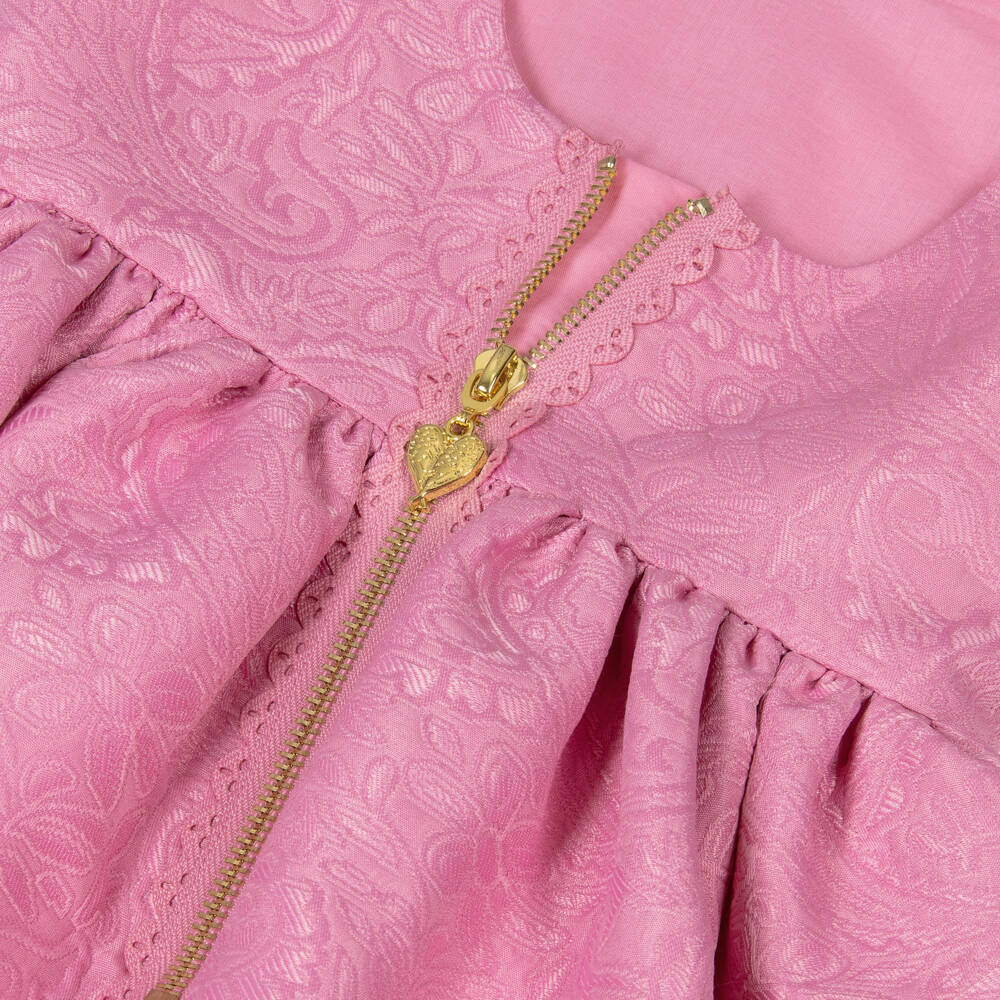 Angel's Face-Girls Pink Paisley Jacquard Dress | Childrensalon Outlet