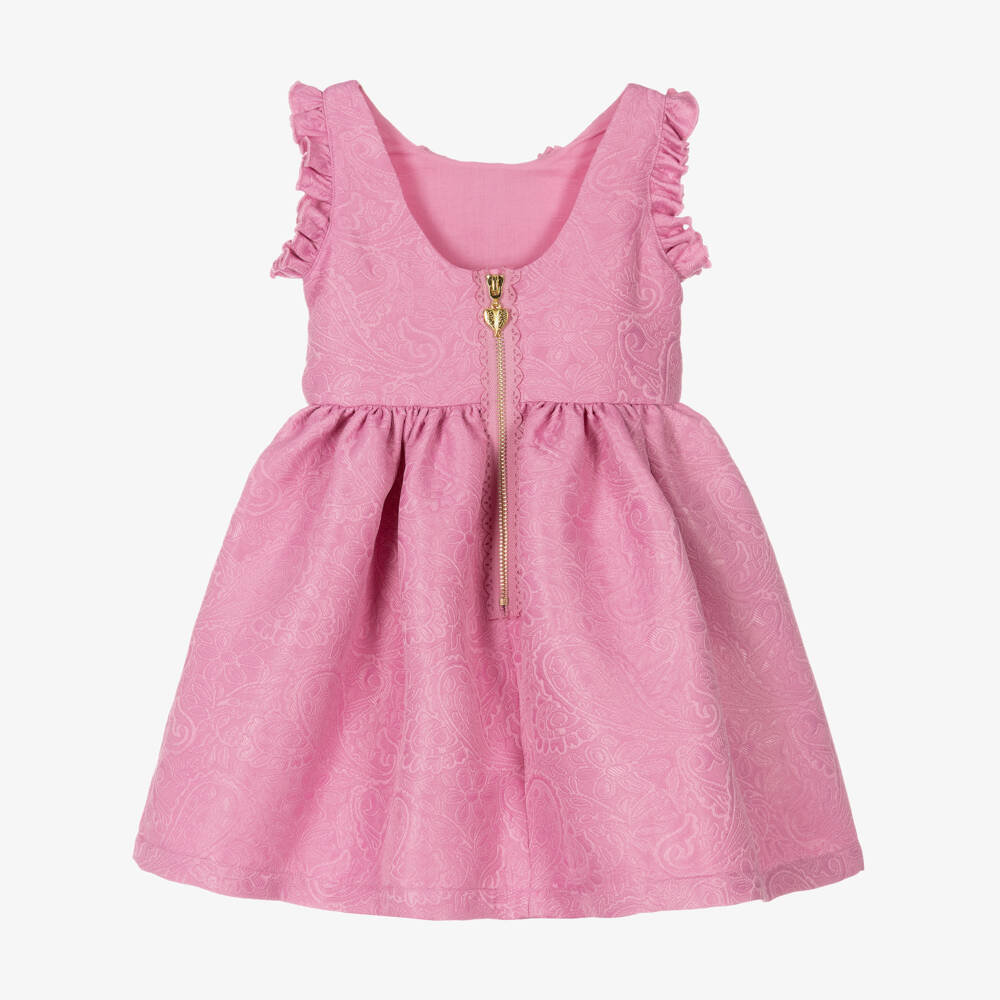 Angel's Face-Girls Pink Paisley Jacquard Dress | Childrensalon Outlet
