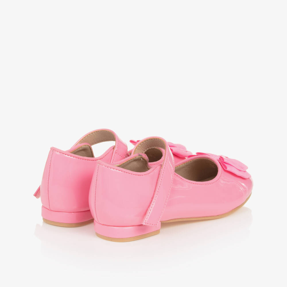 Angel's Face-Розовые лакированные туфли с бантом для девочек | Childrensalon Outlet