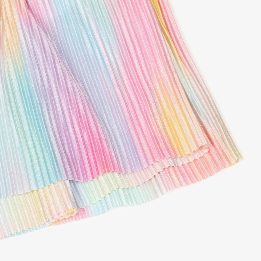 Angel's Face-Girls Pink Rainbow Pleated Shorts Set | Childrensalon Outlet