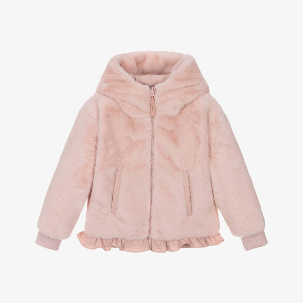 Angel's Face-Girls Pink Reversible Faux Fur Jacket | Childrensalon Outlet