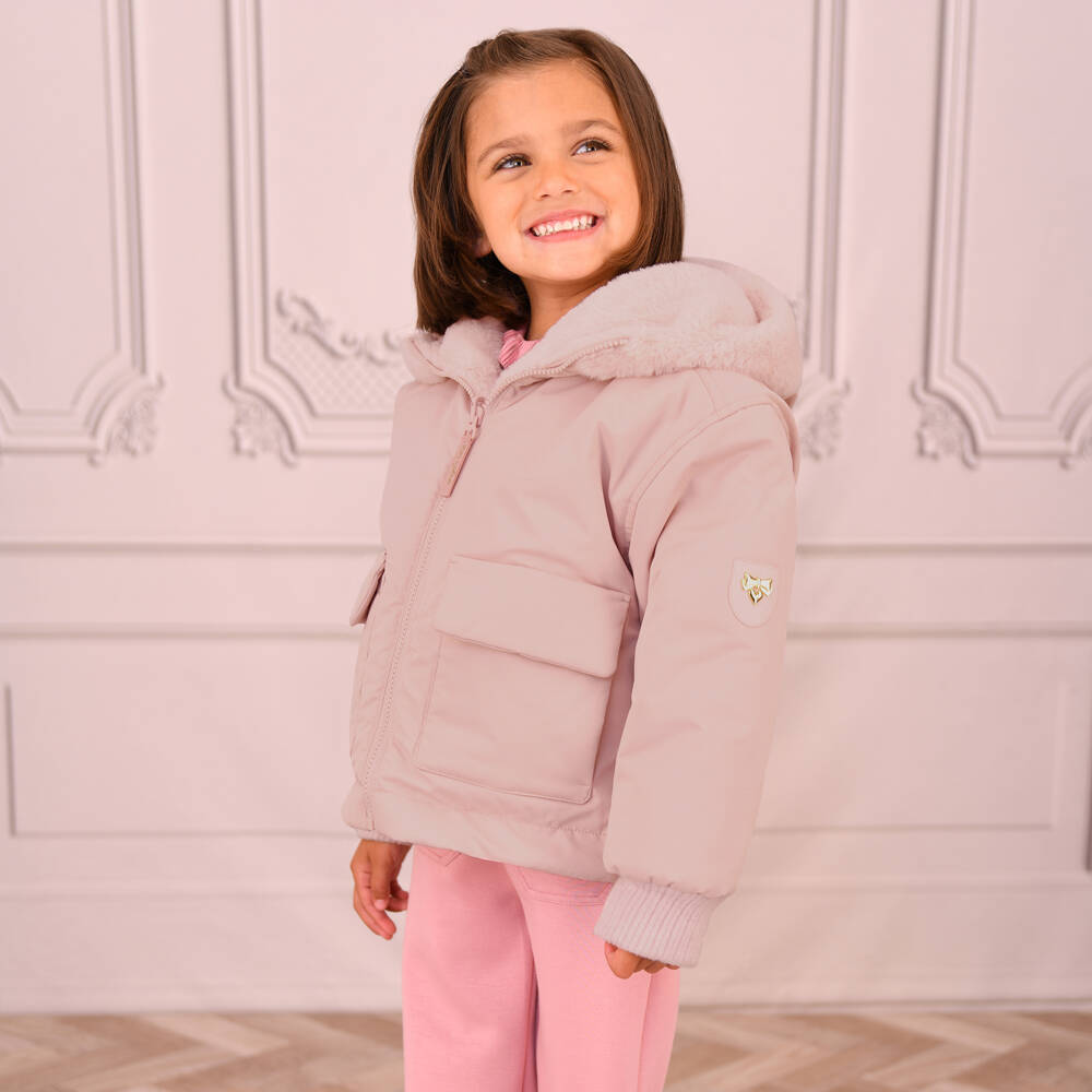 Angel's Face-Girls Pink Reversible Faux Fur Jacket | Childrensalon Outlet