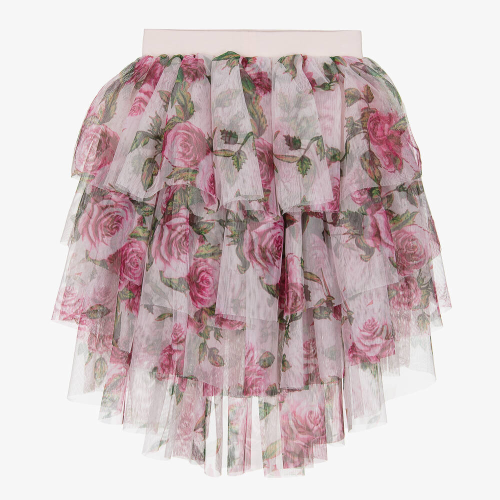 Angel's Face-Girls Pink Rose Tulle Skirt | Childrensalon Outlet