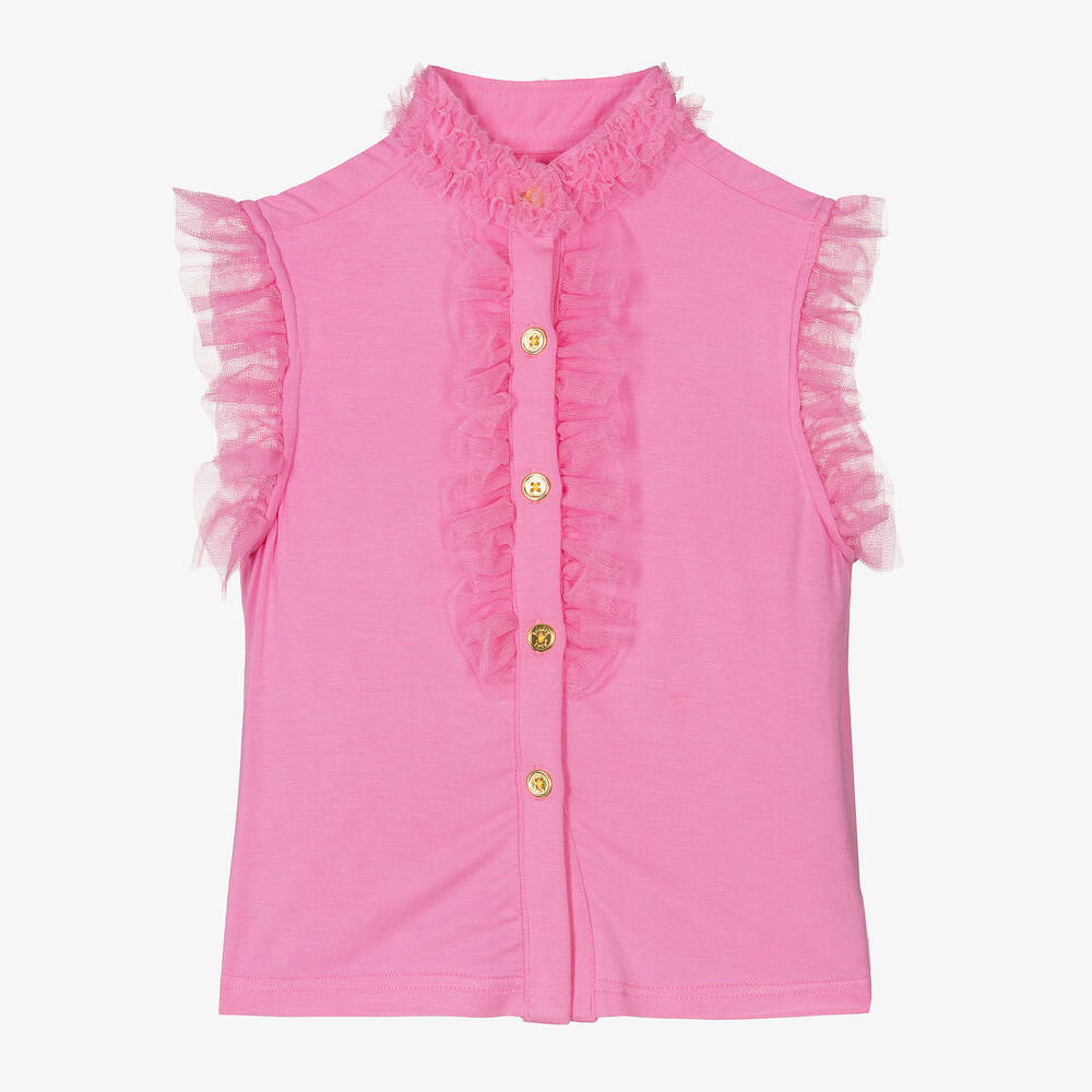 Angel's Face - Розовая блузка с оборками | Childrensalon