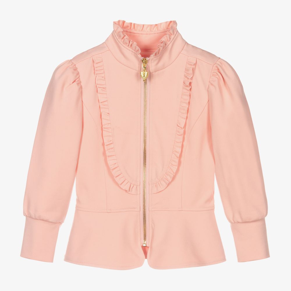 Angel's Face - Розовая куртка с рюшами для девочек | Childrensalon