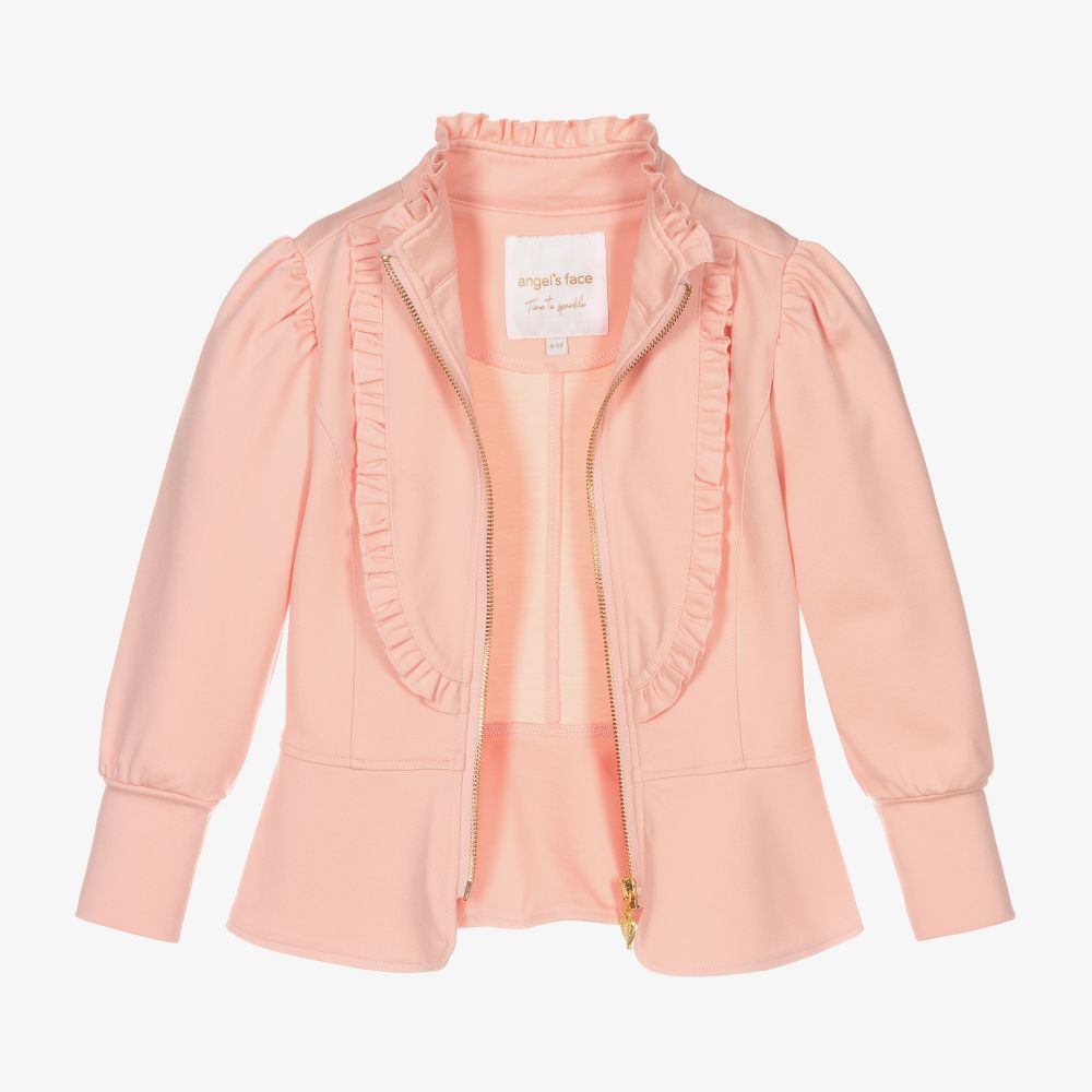 Angel s Face Veste rose a volants Fille Childrensalon Outlet