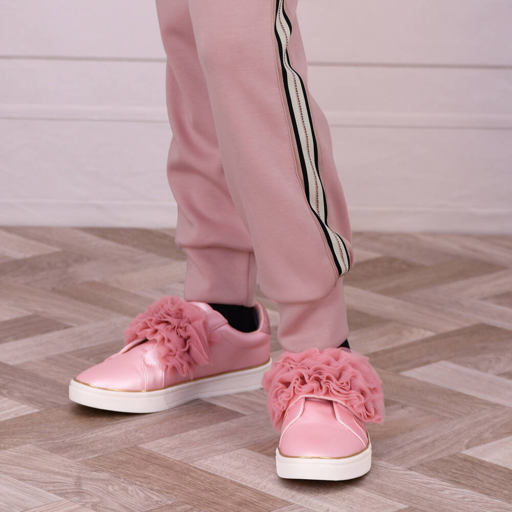 Angel's Face-Girls Pink Ruffle Trainers | Childrensalon Outlet