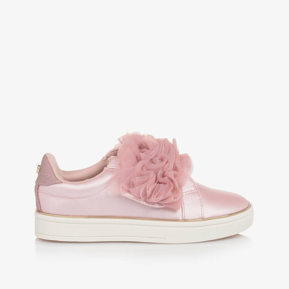 Angel's Face-Girls Pink Ruffle Trainers | Childrensalon Outlet