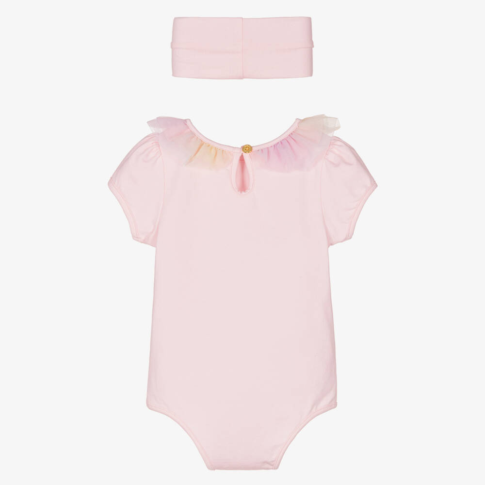 Angel's Face-Girls Pink Ruffled Collar Set | Childrensalon Outlet
