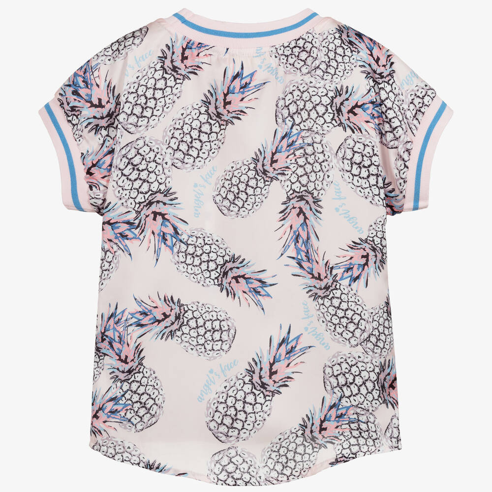 Angel's Face-Girls Pink Satin Top | Childrensalon Outlet