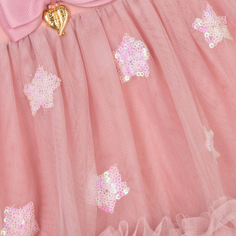 Angel's Face-Girls Pink Sequin Stars Tulle Skirt | Childrensalon Outlet