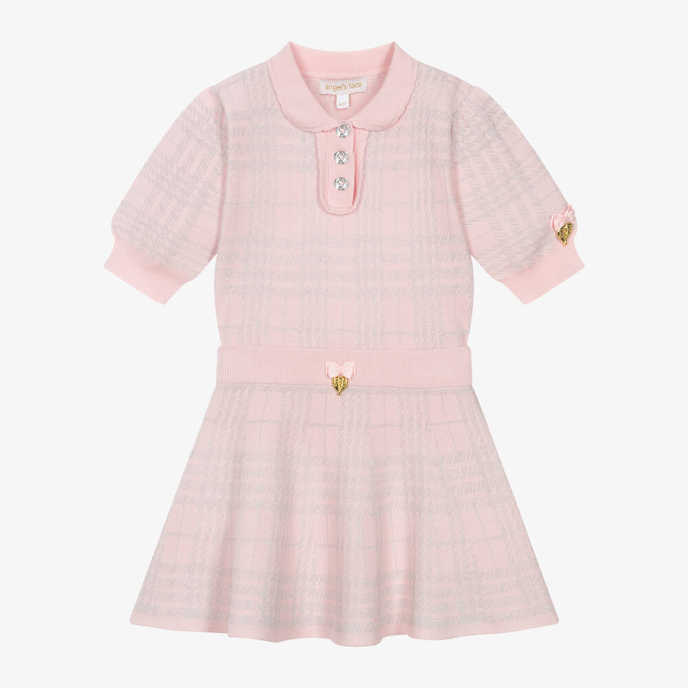Angel's Face-Girls Pink Sparkle Check Outfit | Childrensalon Outlet