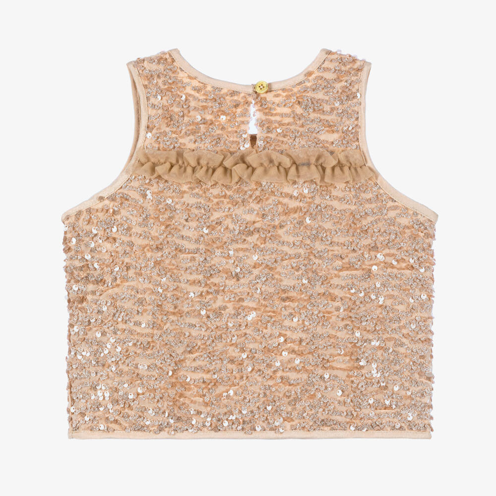 Angel's Face-Girls Pink Sparkle Tulle Top | Childrensalon Outlet
