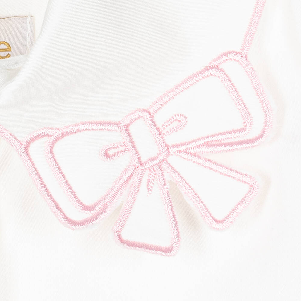 Angel's Face-Girls Pink Trim Cotton Blouse | Childrensalon Outlet