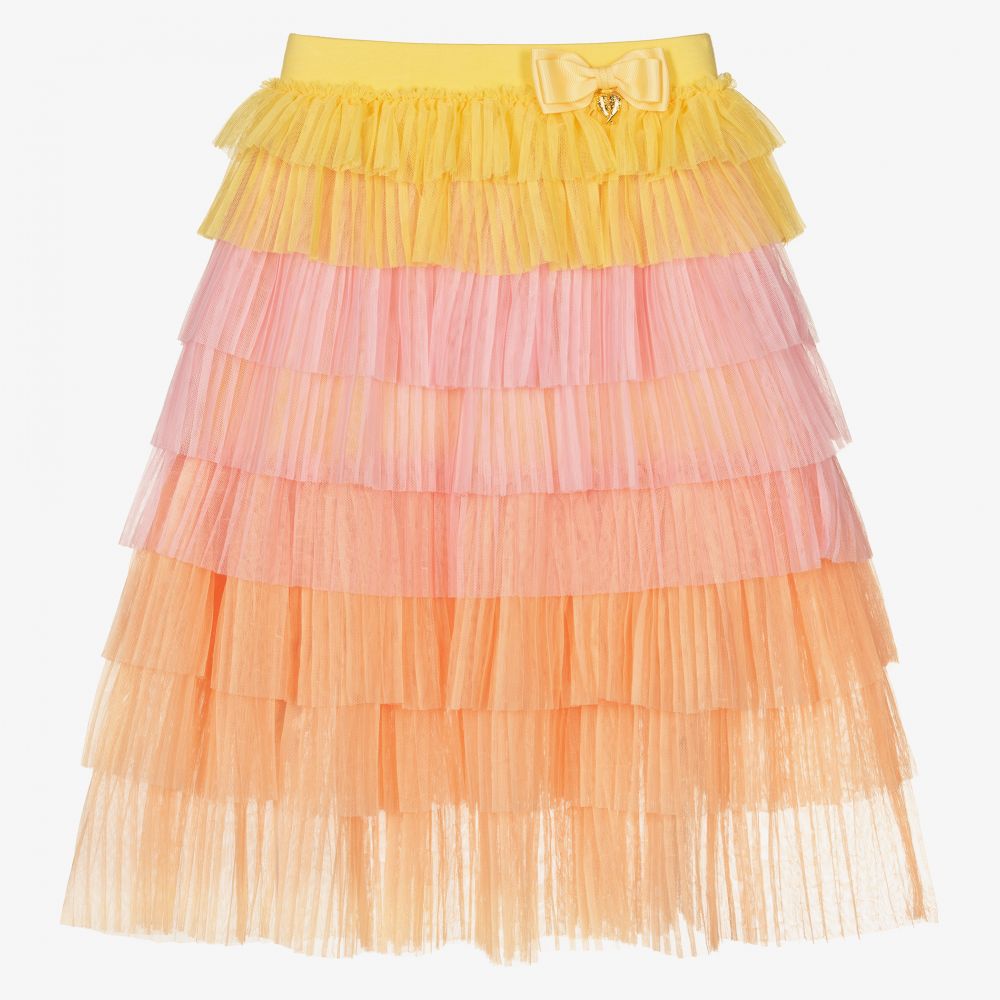 Angel's Face - Girls Pink Tulle Maxi Skirt | Childrensalon