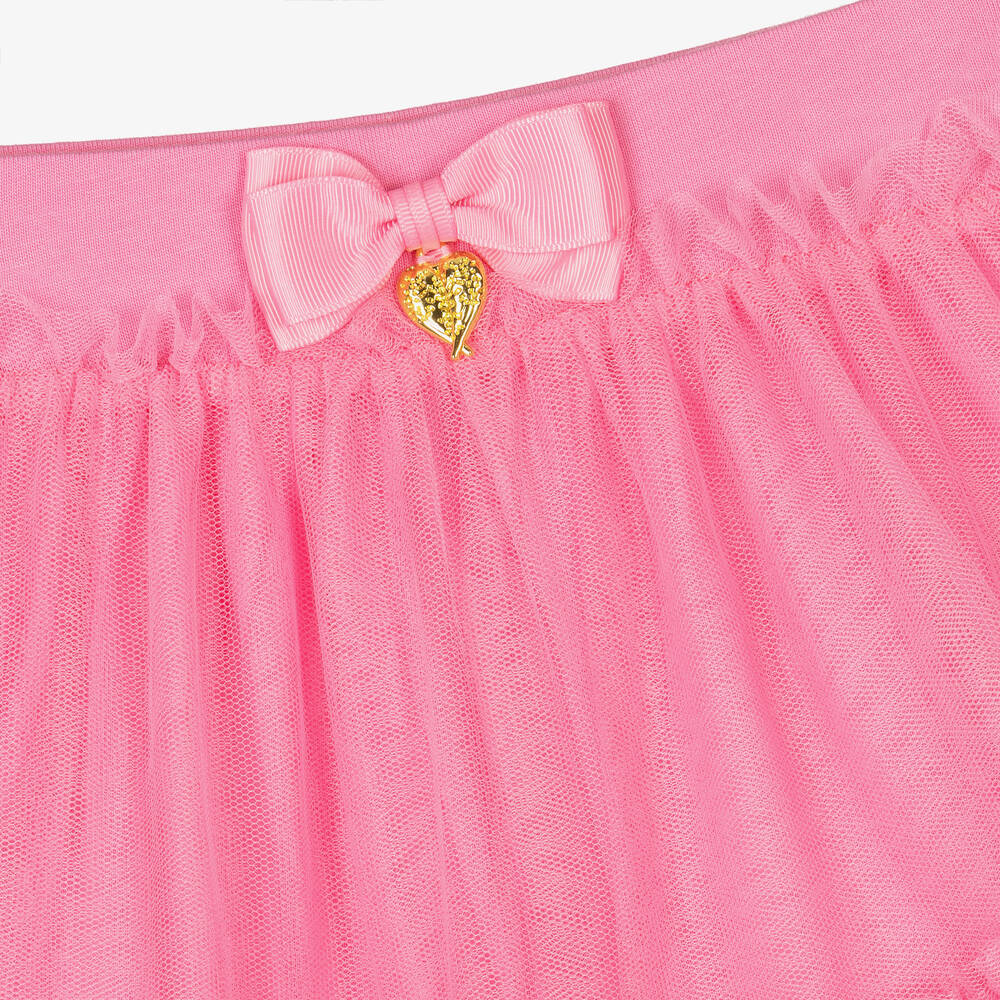 Angel's Face-Розовая юбка миди из тюля | Childrensalon Outlet