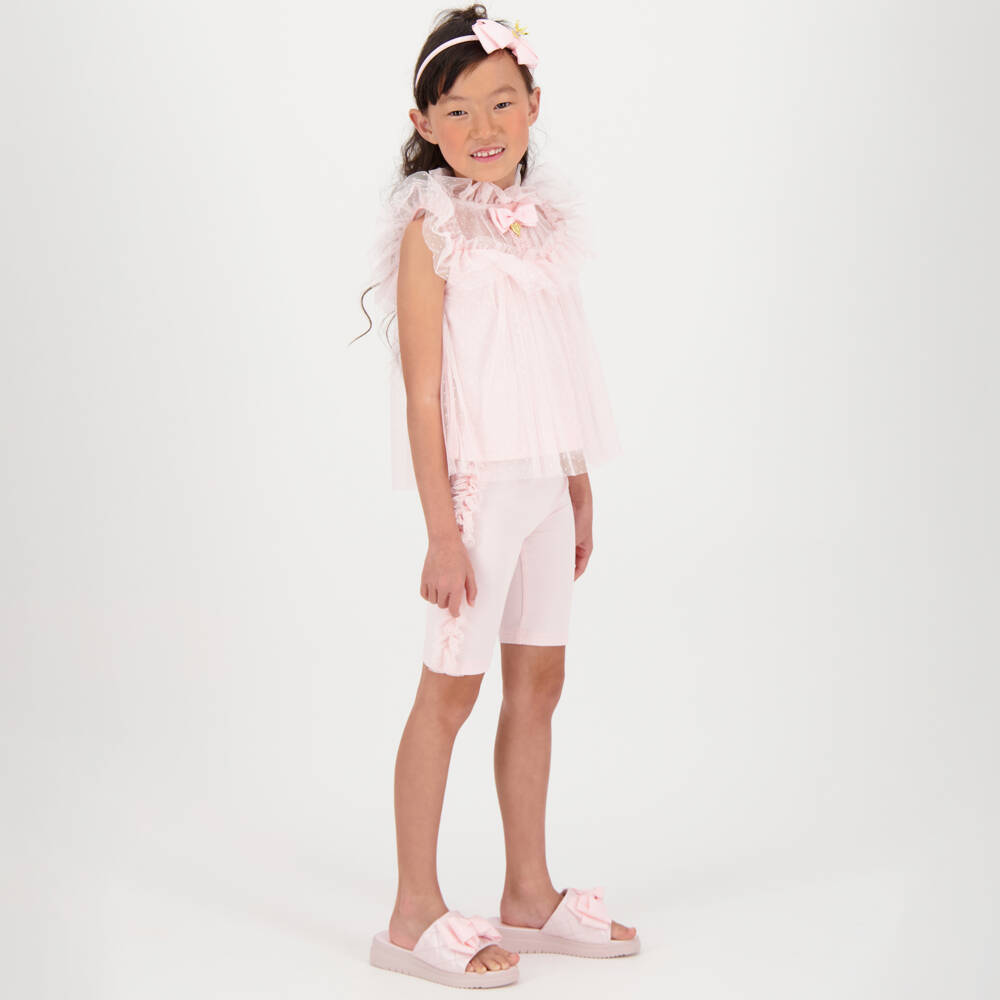 Angel's Face-Girls Pink Tulle Shorts Set | Childrensalon Outlet