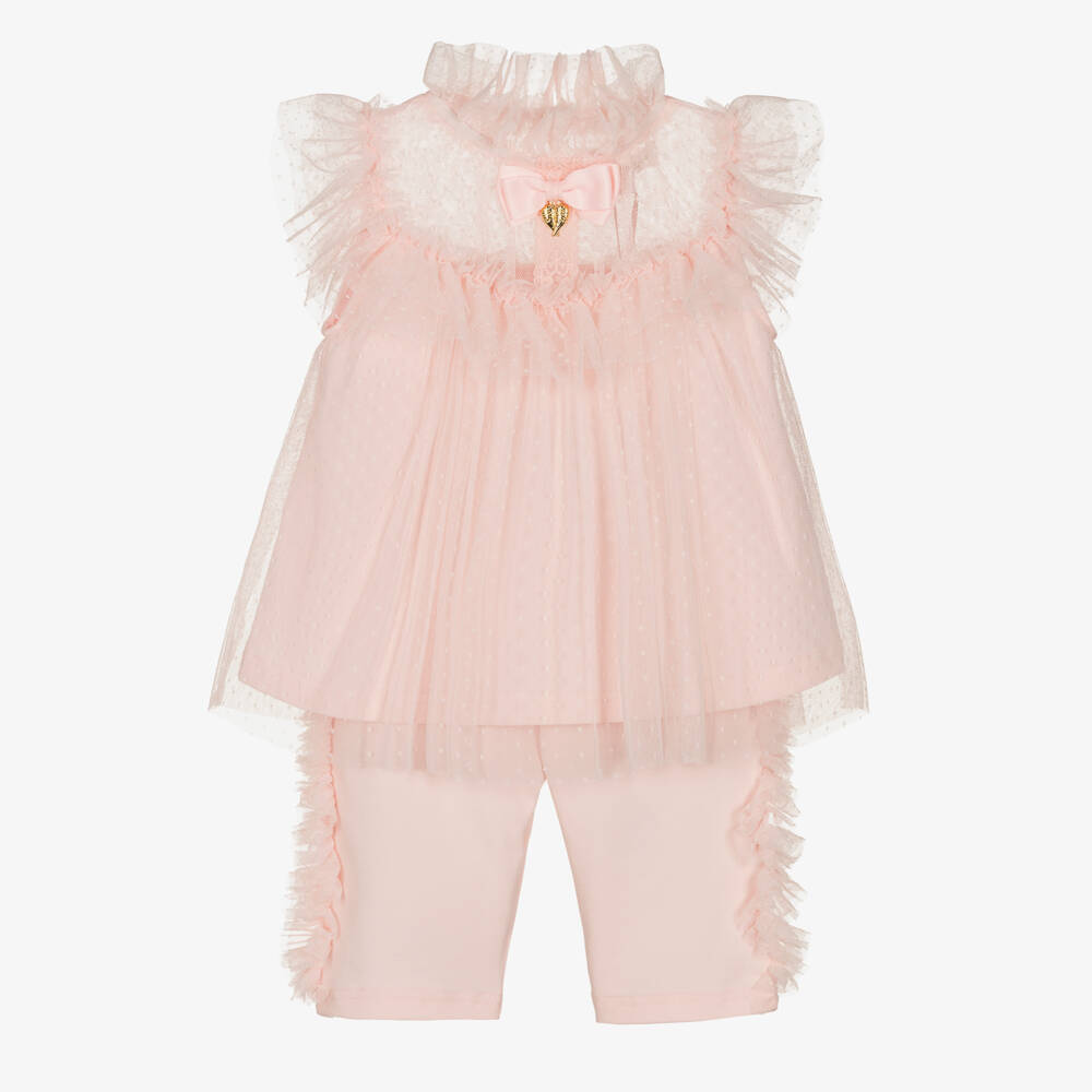 Angel's Face-Girls Pink Tulle Shorts Set | Childrensalon Outlet