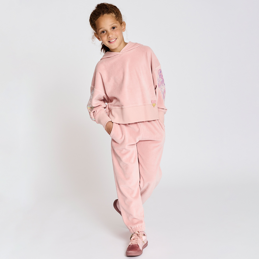 Girls hotsell velour hoodie